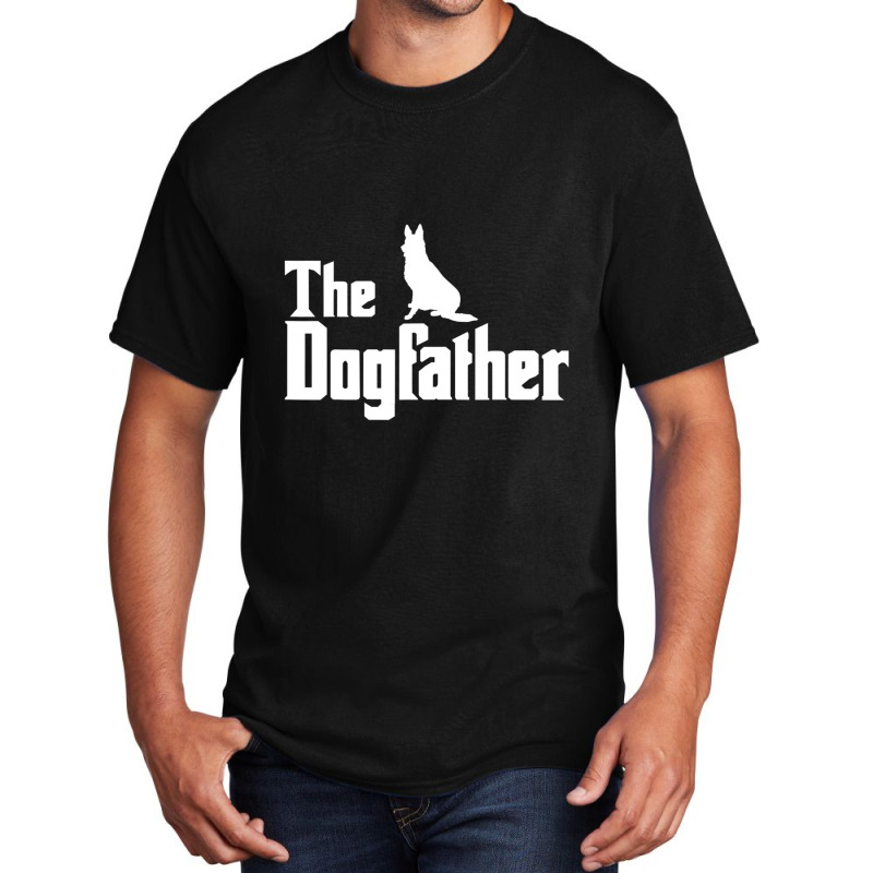 The Dogfather German Shepherd Basic T-shirt by Konlasa6638 | Artistshot