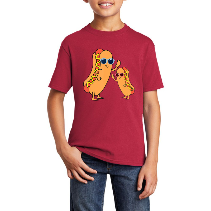 Cool Franks Sausages Weiner Fast Food Sunglasses Hot Dog Basic Youth T-shirt by Konlasa6638 | Artistshot