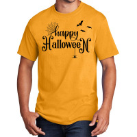 Spider & Bats Spooky Halloween Novelty Fall Holiday Item T Shirt Basic T-shirt | Artistshot