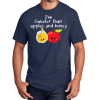 Rosh Hashanah Apples And Honey Shana Tova Jewish New Year T Shirt Basic T-shirt | Artistshot