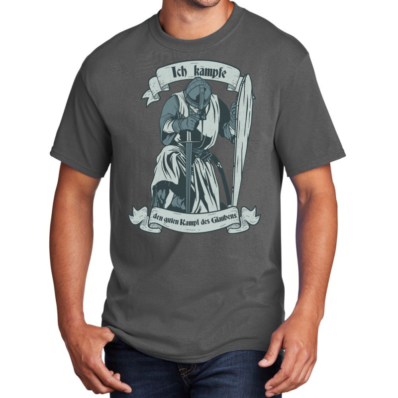 Christian Templar Knight Gift, Brave Rosary Crusader Warrior Basic T-shirt | Artistshot