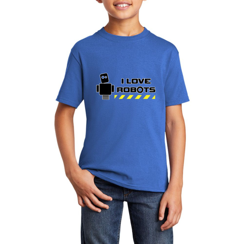 I Love Robots Technology Basic Youth T-shirt | Artistshot