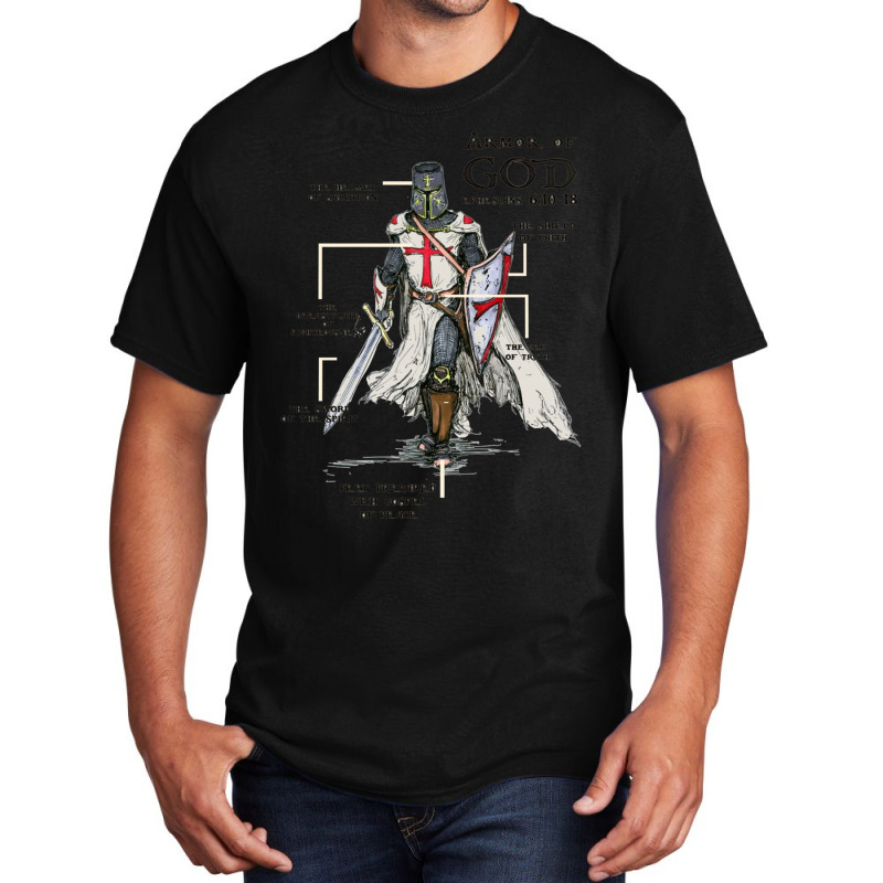 Templar Shield Cross Medieval Warrior Sword Knights Templar Armor Of G Basic T-shirt | Artistshot