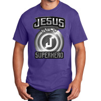 Jesus Is My Superhero Art Cute Powerful Christian Gift-eyph5 Basic T-shirt | Artistshot