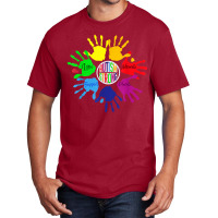 Awareness Sign Language Hand Puzzle Support Basic T-shirt | Artistshot