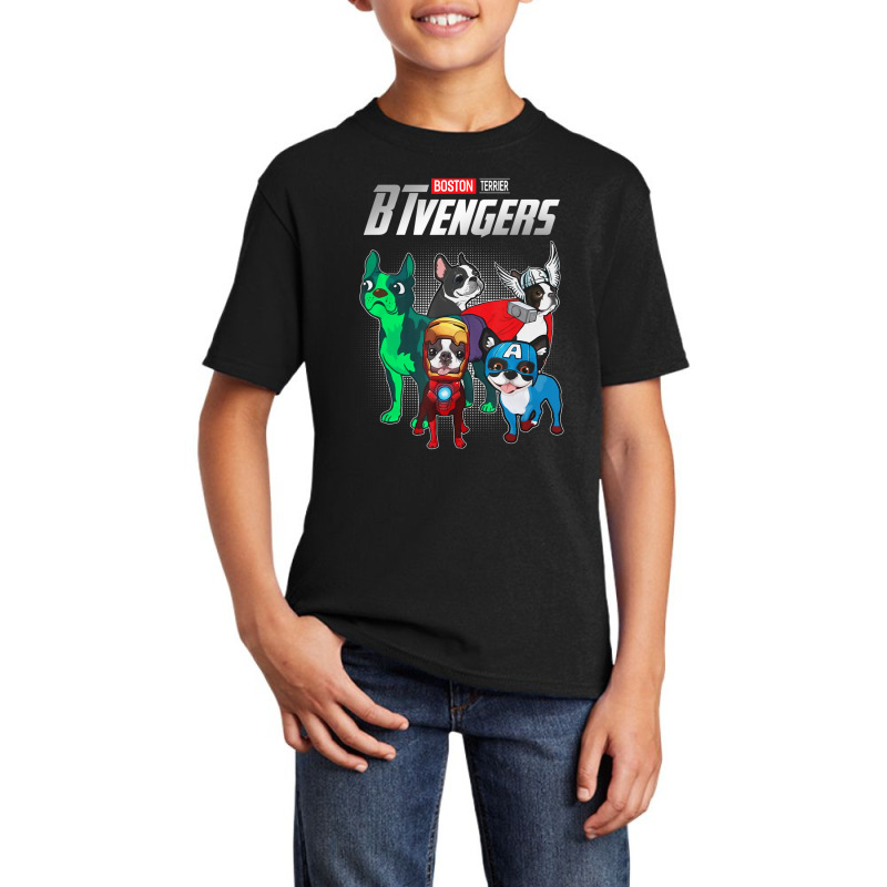 Btvengers Boston Terrier Dog Lover Basic Youth T-shirt by Konlasa6638 | Artistshot