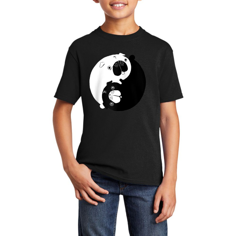 Cute Yin Yang Pugs Oriental Dog And Animal Lovers' Puppy Raglan Baseba Basic Youth T-shirt | Artistshot