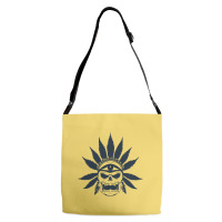 Great Skull Of Cannabis Adjustable Strap Totes | Artistshot