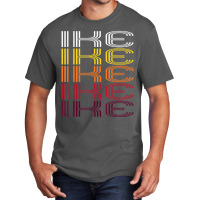 Ike Retro Wordmark Pattern Vintage Style Basic T-shirt | Artistshot