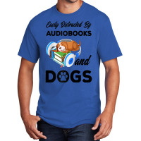 Bookworm Audiobook Dog Lover Owner   Audiobooks And Dogs Raglan Baseba Basic T-shirt | Artistshot