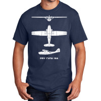 Pby Catalina American Ww2 Maritime Patrol Bomber Seaplane Silhouettes Basic T-shirt | Artistshot