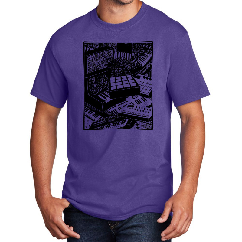 Electronic Musician Loves Synthesizers Basic T-shirt | Artistshot