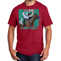 Flightline Horse Racing Thoroughbred Del Mar Santa Anita T Shirt Basic T-shirt | Artistshot