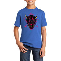 Japanese Oni Samurai Demon Mask Basic Youth T-shirt | Artistshot