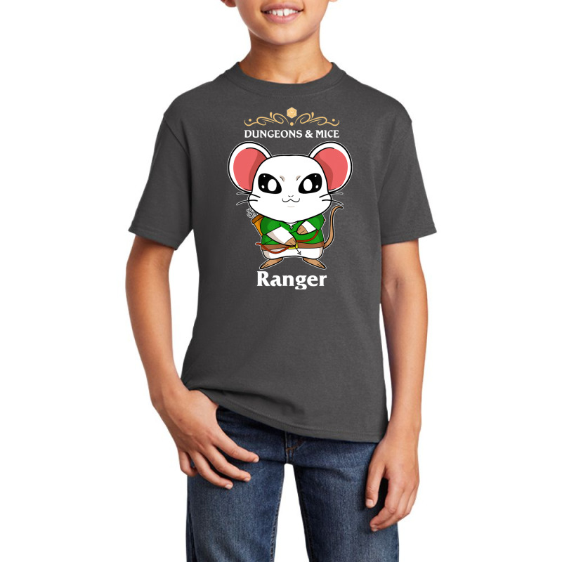 Mice Ranger Mouse Fantasy D20 Tabletop Rpg Roleplaying Gamer Basic Youth T-shirt by hotoancuong | Artistshot