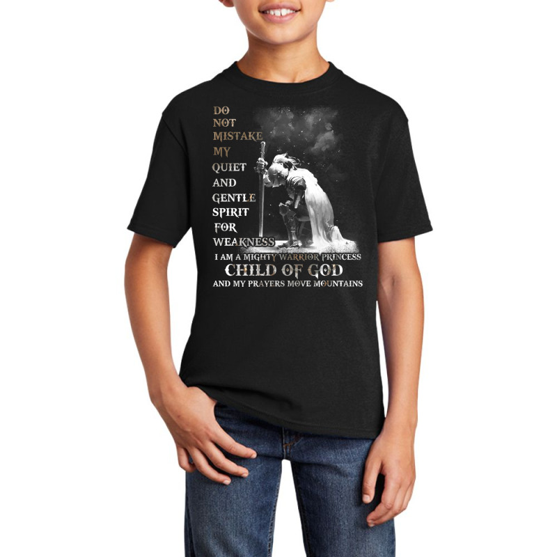 Knight Templar I Am A Child Of God A Warrior Of Christ Shirt Long Slee Basic Youth T-shirt | Artistshot