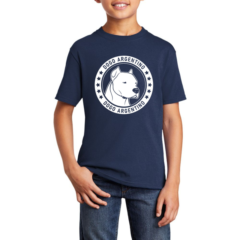 Dogo Argentino Dog Portrait Basic Youth T-shirt | Artistshot