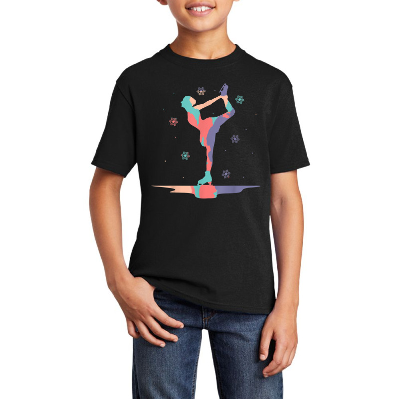 Figure Skater Ice Skating Dancing T Shirt Basic Youth T-shirt by cm-arts | Artistshot