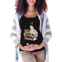 Class Of 2023 Graduated Black Woman Senior Maternity Scoop Neck T-shirt | Artistshot