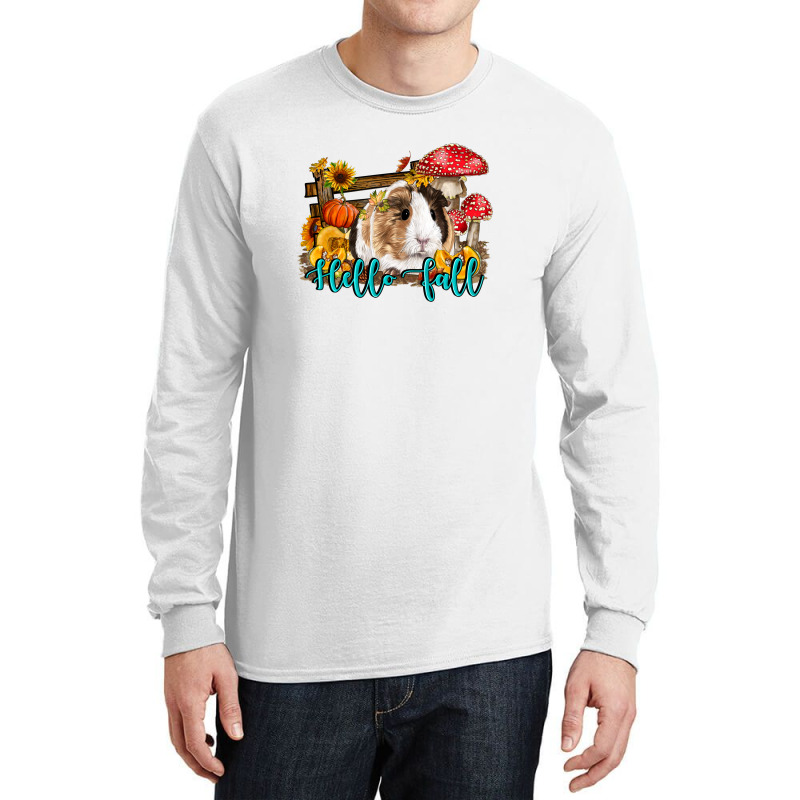 Hello Fall Guinea Pig Long Sleeve Shirts | Artistshot