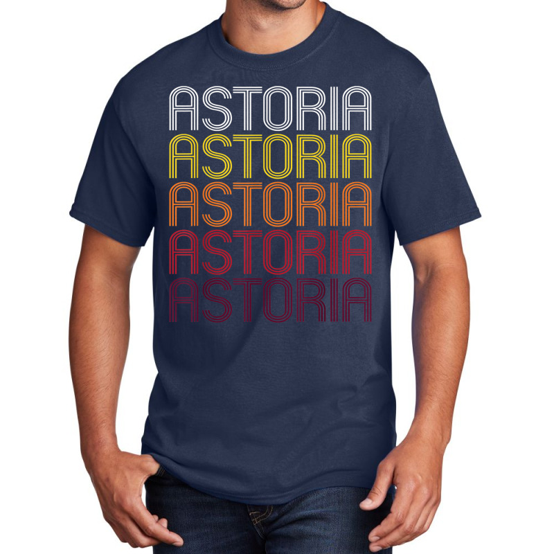 Astoria, Or  Vintage Style Oregon T Shirt Basic T-shirt by cm-arts | Artistshot