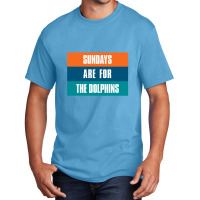 Sundays Are For The Dolphins Miami Footbal Basic T-shirt | Artistshot