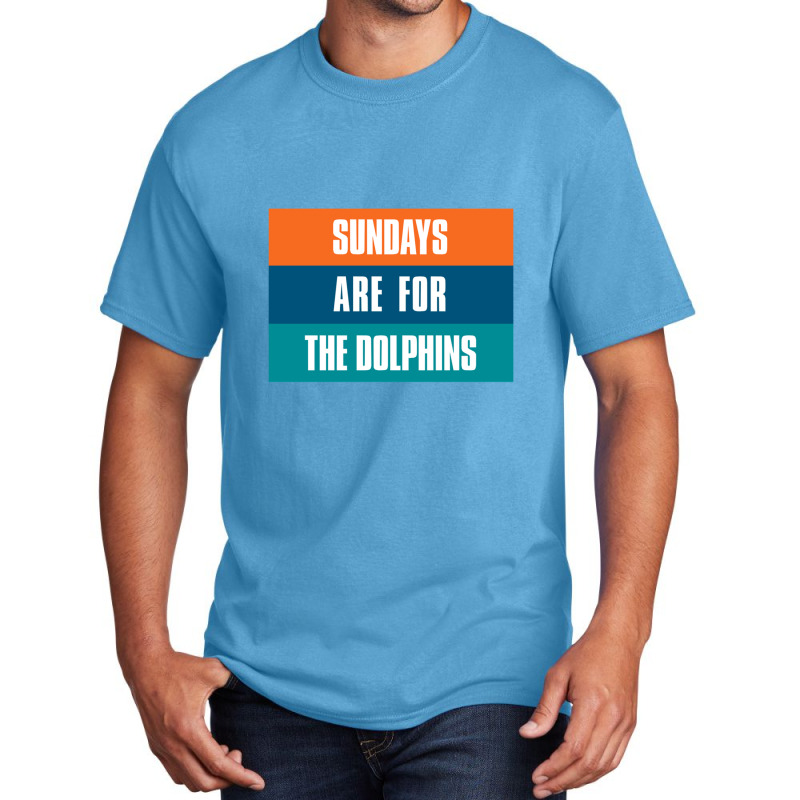 Sundays Are For The Dolphins Miami Footbal Basic T-shirt | Artistshot