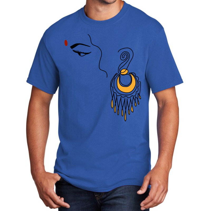 South Indian Woman Art Basic T-shirt by RILEYALLEN | Artistshot