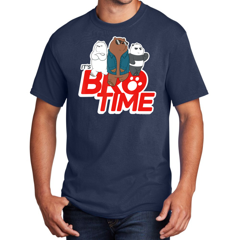 We Bare Bears Grizz Panda Ice Bear It's Bro Time Basic T-shirt by ngodieutrinh | Artistshot