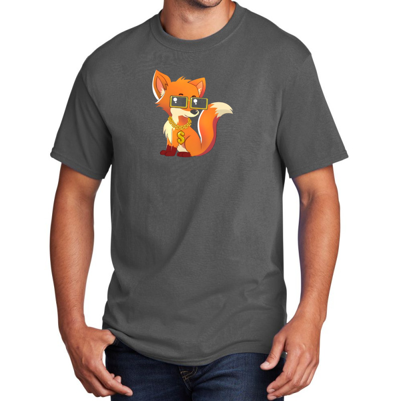 Chibi Anime Fox Music Lover Basic T-shirt by KamariCurry | Artistshot