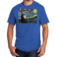 Van Gogh Starry Night Ufo Invasion Artistic Basic T-shirt | Artistshot