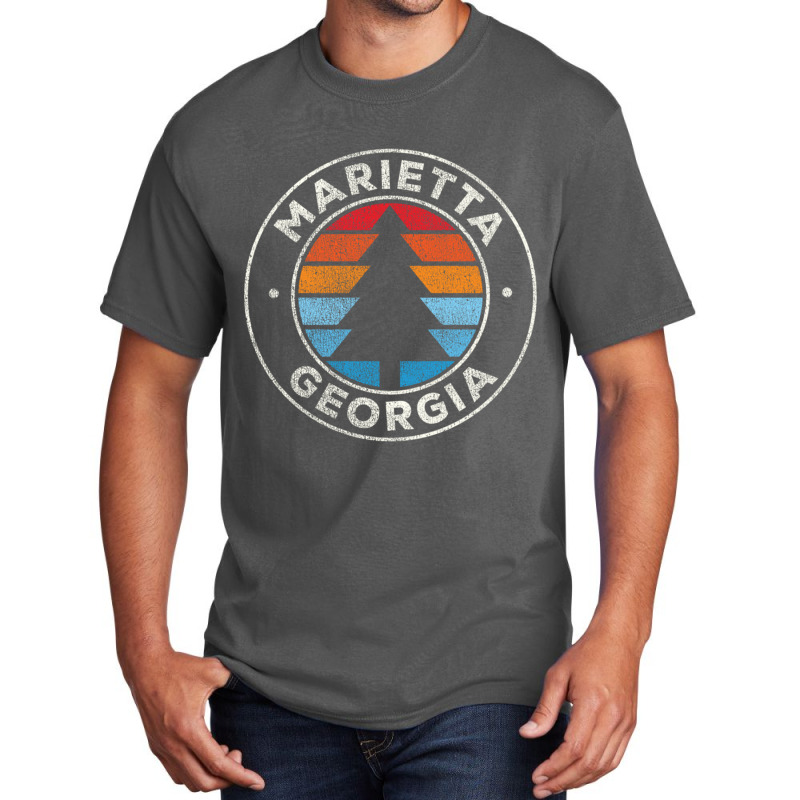 Marietta Georgia Ga Vintage Graphic Retro 70s Long Sleeve T Shirt Basic T-shirt | Artistshot