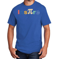 Ins-pi-re Retro Math Teacher Math Nerd Pi Day Basic T-shirt | Artistshot