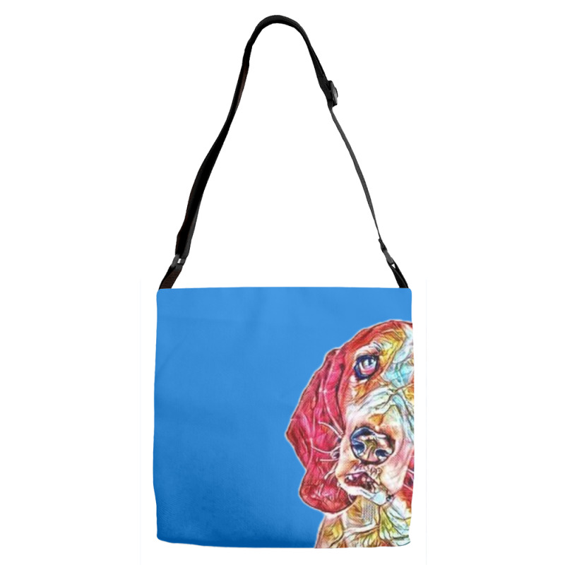 A Purebred Basset Hound Dog S Adjustable Strap Totes | Artistshot