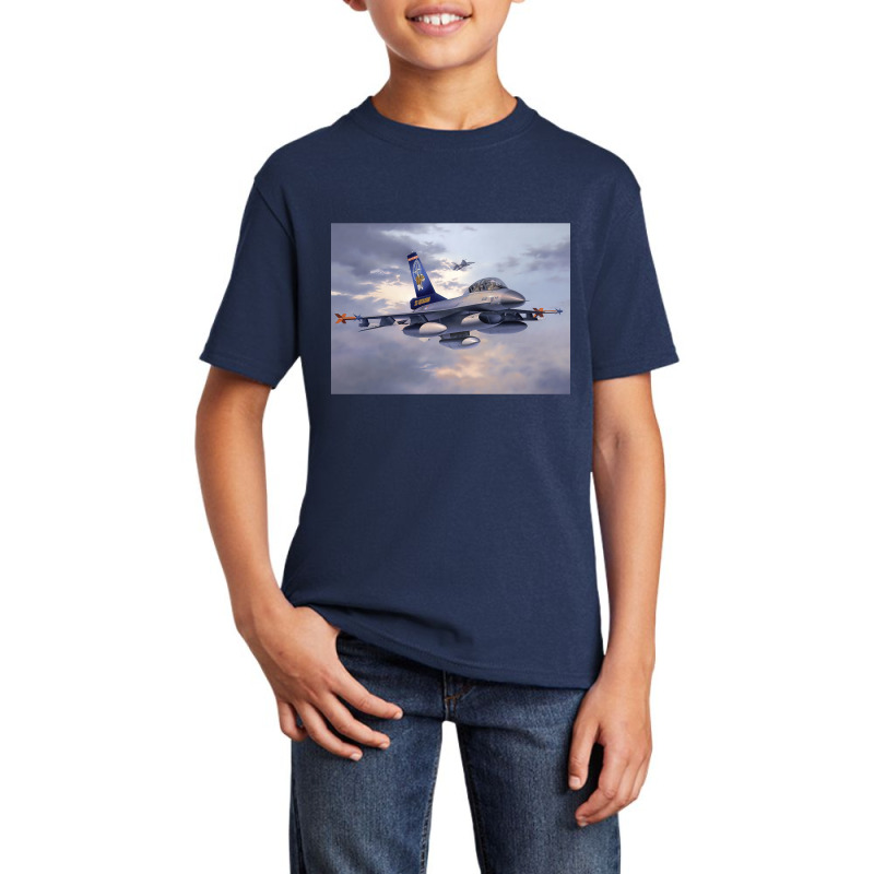 F16 Fighting Falcon Basic Youth T-shirt by Kanmosrin52 | Artistshot