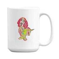 A Purebred Basset Hound Dog S 15 Oz Coffee Mug | Artistshot