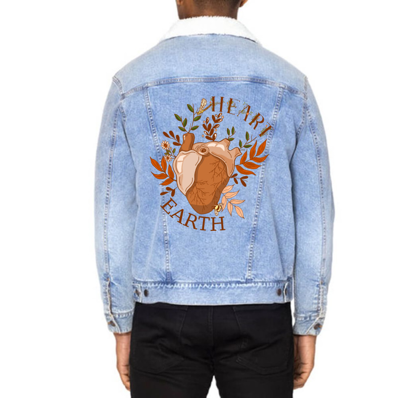 Heart - Earth Unisex Sherpa-lined Denim Jacket | Artistshot