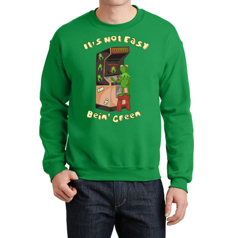 Cute Frog Playing Vintage Arcade Crewneck Sweatshirt | Artistshot