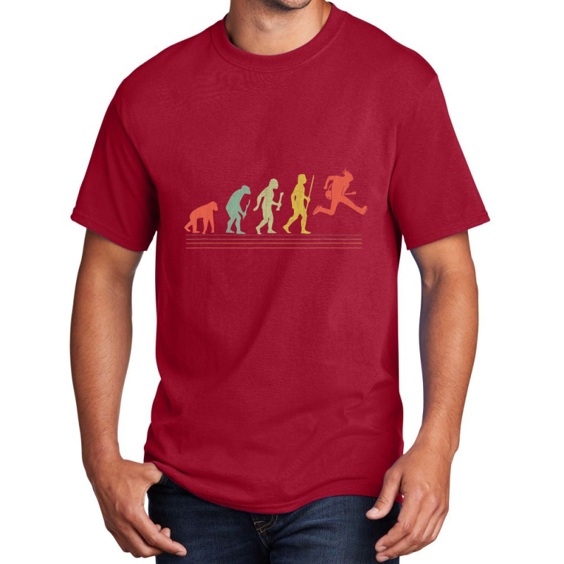 Guitar Evolution Guitarist Retro Vintage Basic T-shirt by cm-arts | Artistshot