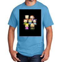 Graphic Kindergarten Game Characters Art Png Basic T-shirt | Artistshot