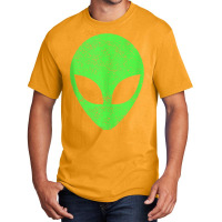 Green Alien Head Distressed Vintage Storm Area 51 Tank Top Basic T-shirt | Artistshot