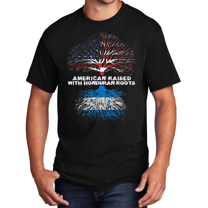 American Raised With Honduran Roots Honduras Basic T-shirt | Artistshot