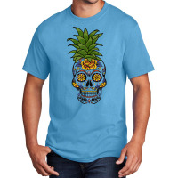 Halloween Pineapple Skull Bizarre Goth Skull Head T Shirt Basic T-shirt | Artistshot