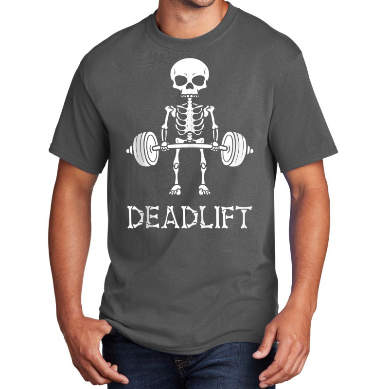 Skeleton Dead Lift Funny Halloween Lifting Weights Men Women Tank Top Basic T-shirt | Artistshot