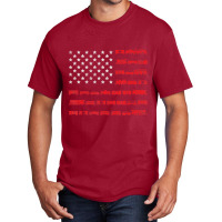 American Flag Railroad Train Basic T-shirt | Artistshot