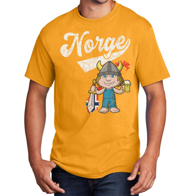 Norge Norway Norwegian Troll Basic T-shirt by Sheppard Karena | Artistshot