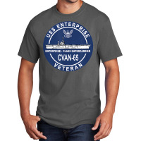 Uss Enterprise Cvan 65 Veteran T Shirt Basic T-shirt | Artistshot