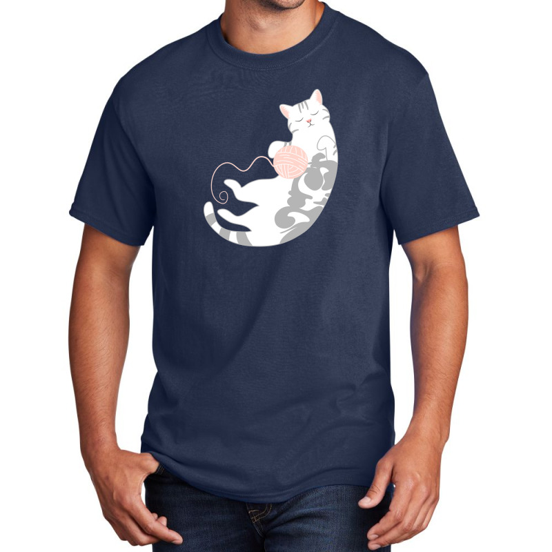 American Shorthair Cat And Balls 1 Basic T-shirt by RobertTaylor | Artistshot