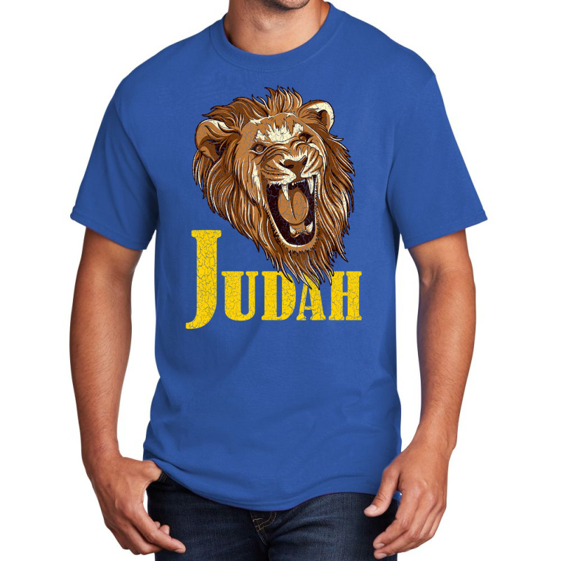 Roar Lion Tribe Judah Symbol Torah Hebrew Israelite Basic T-shirt by cm-arts | Artistshot