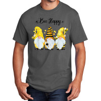 Bee Happy Bee Gnome Spring Basic T-shirt | Artistshot